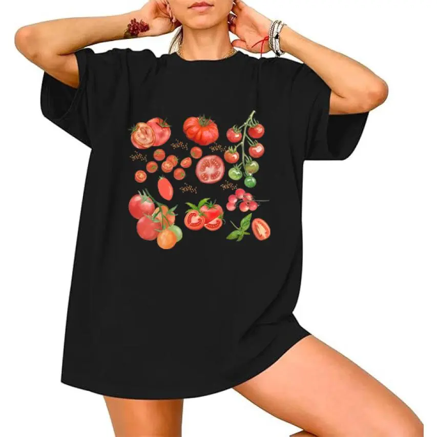 Tomato Shirt, Fruit Shirt, Botanical Shirt, Cottagecore Clothing Vegan Shirt, Garden Shirt Vegetable Shirt,Aesthetic Clothes