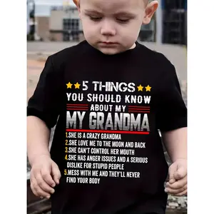 Trendy And Stylish Letter Print T-Shirt for Boys