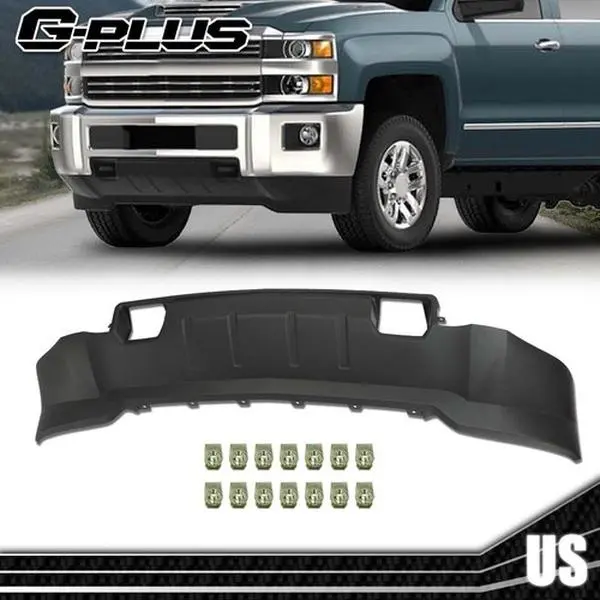 Front Lower Valance Air Dam Deflector - Factory Fit for 15-19 Chevy Silverado 2500/3500, Front Install Auto Parts Accessories, Car Accessory, Deflectors