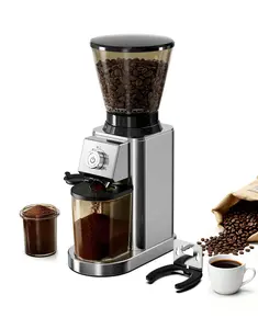IAGREEA Coffee Grinder with Anti Static, Burr Coffee Bean Grinder for Home Use with 48 Precise Grind Settings, Detachable Funnel Stand for Espresso/Drip/Cold Brew/French Press, Stainless Steel