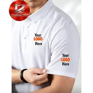 Customizable Men's Personalized POLO Shirt, Add Your Design, Suitable for Daily Leisure and Formal Settings, Machine Washable, Can Be Worn in All Seasons, Birthday/anniversary Gift Ideas.