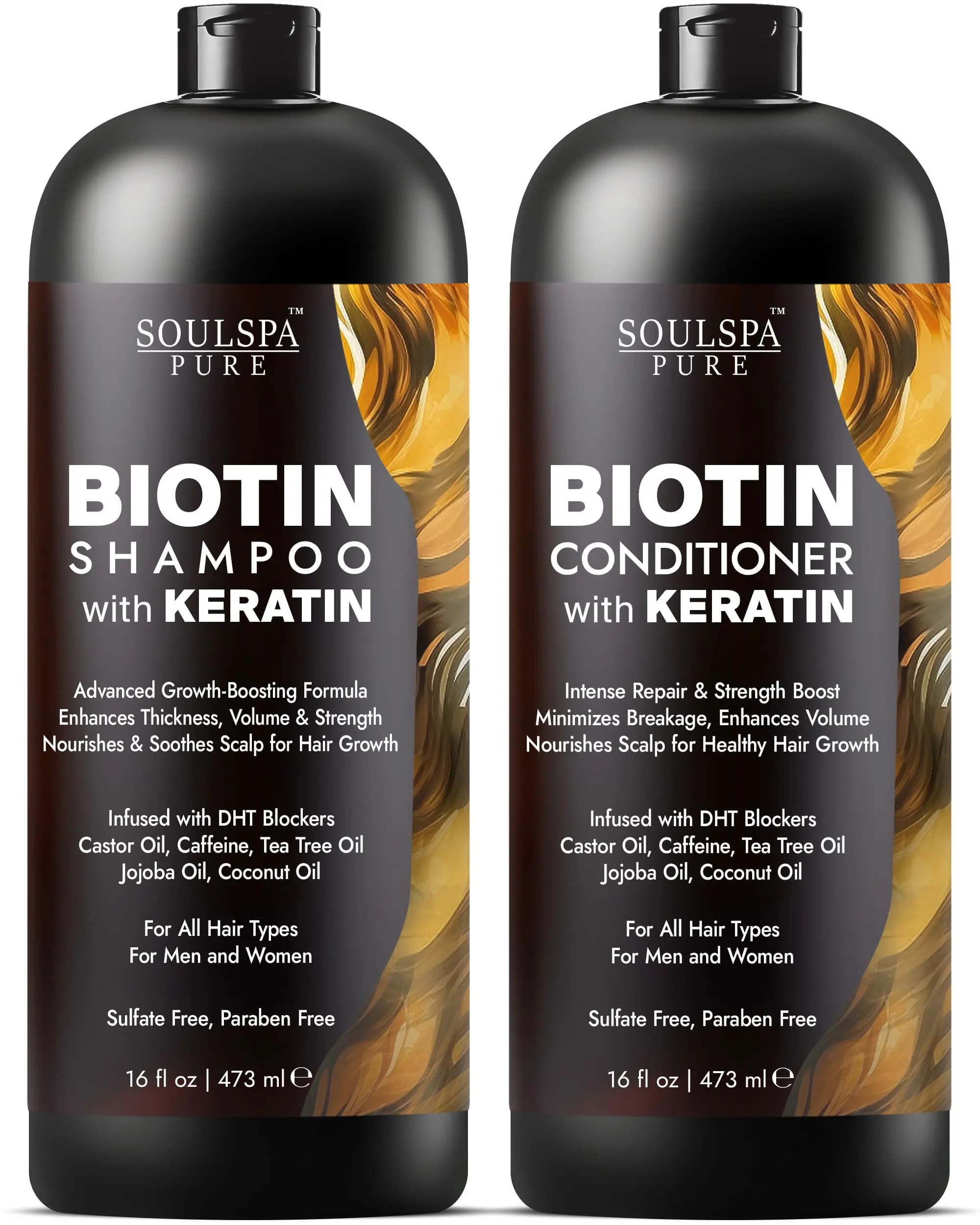 Biotin Shampoo & Conditioner Set with Keratin for Hair Growth Biotin Shampoo & Conditioner Set with Keratin for Hair Growth