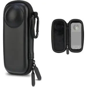Hard Shell Carrying Case for Insta360 X5, Portable Travel Storage Bag with Carabiner, Protective Cover for Action Cam Accessories