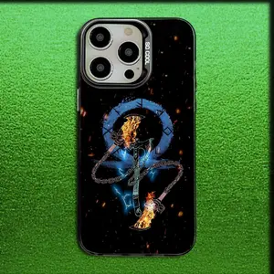 Game G-God of War Phone Case For iPhone 17 Air 16,15,14,13,12,11,Mini,Pro,MAX Gray Matte Silicone Black Cover