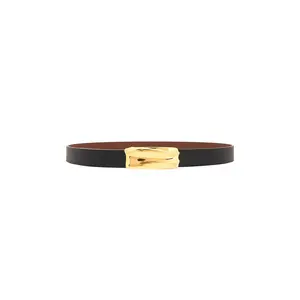 Jenny Bird Sundra Convertible Belt in Black/chestnut & Gold