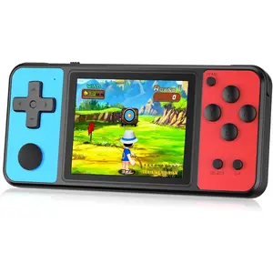 32 Bit Handheld Games for Kids Built-in 139 Video Games,3.0" IPS Screen Rechargeable Portable Arcade Gaming Player,Electronic Toys for Boys Girls Birthday Xmas Gift Blue-Red