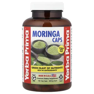 Yerba Prima Moringa Caps, 180 Veg Caps