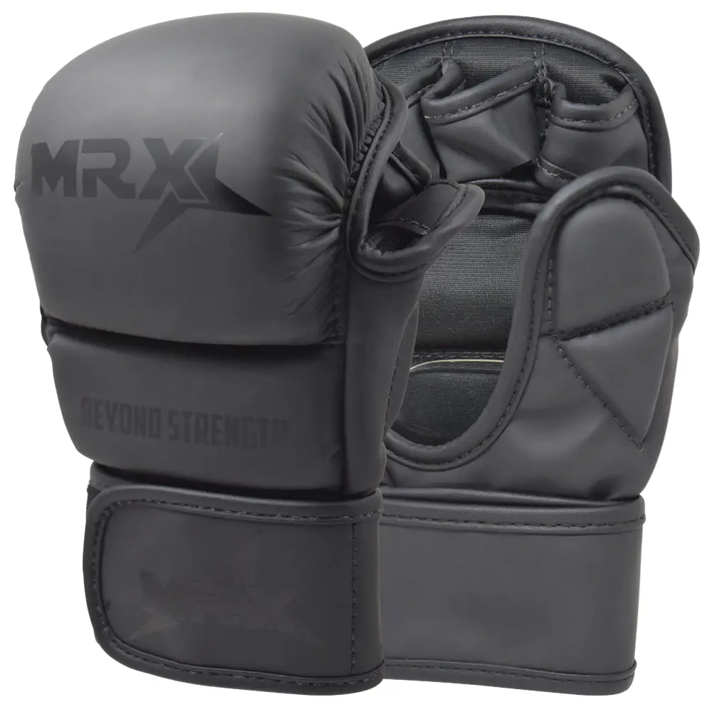MRX Men's 7oz Synthetic Leather Grappling Sparring Gloves for MMA, Kickboxing, Muay Thai Training - Machine Washable Protective Equipment for MMA Fighters, Training Boxing Gear, Training Boxing Equipment, Durable