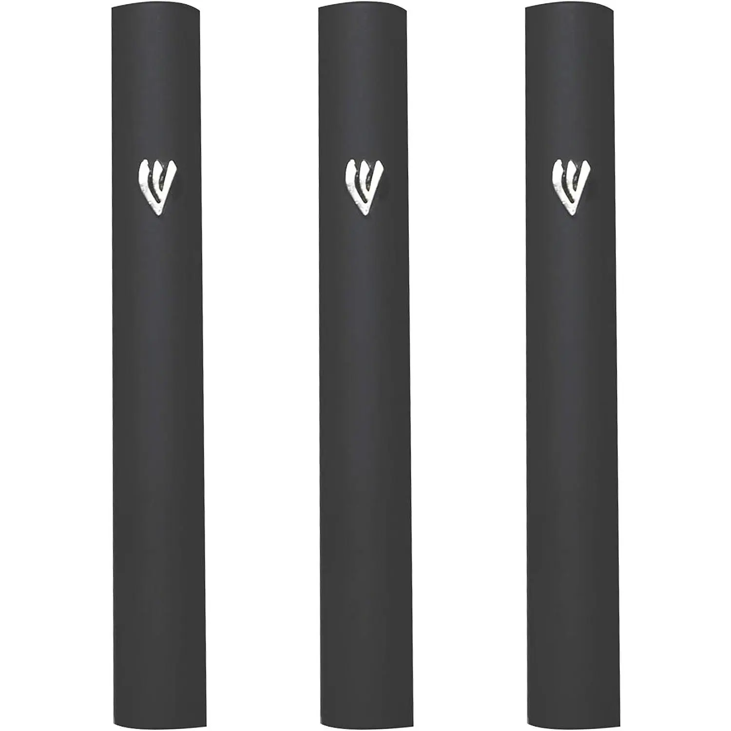 3-Piece Aluminum Door Mezuzah Cases: Special Profile, No Holes, 5-Inch 12cm Hebrew Parchment Scroll Holder Boxes