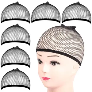 6PCS Black Wig Cap, 6PCS Mesh Wig Cap Net, Closed End Hair Mesh Net, Liner Weaving Caps for Women, Men, Kids, Wig Caps for Halloween, Cosplay