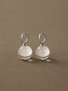 Natural White Quartz Earrings