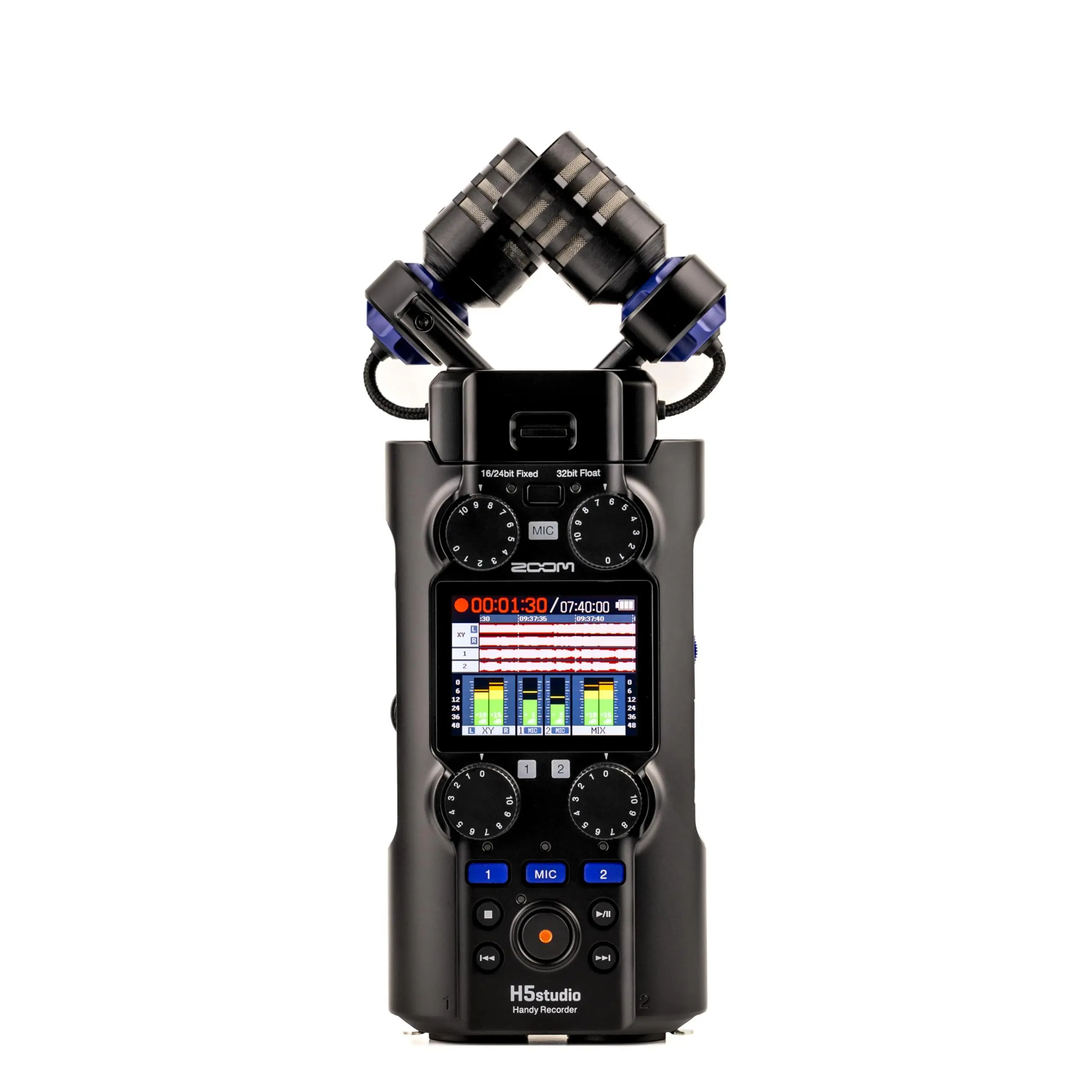 Zoom H5studio Compact 6-Track 32-Bit Float Handy Voice Recorder, High-Quality Audio Recorder with USB Connectivity