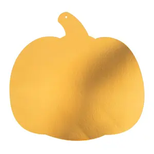 12" Iridescent Foil Pumpkin Cutouts - 12 Pc.