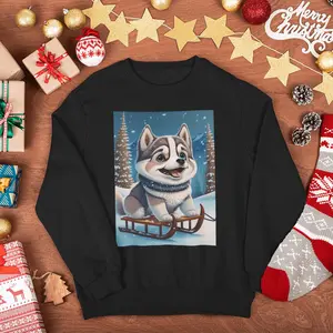 Siberian Husky Christmas Sweater
