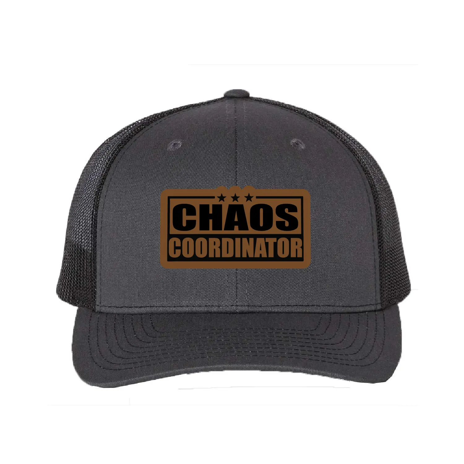 Chaos Coordinator Hat - Boss Cap, Leatherette Patch Richardson 112, Richardson Cap