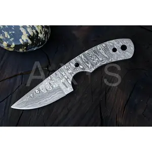 Damascus Steel Blank Blade