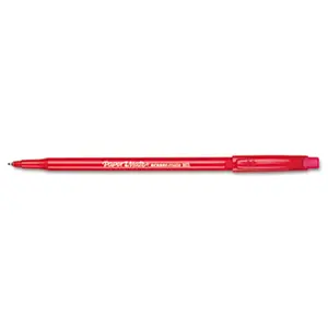 Paper Mate 3920158 Eraser Mate Ballpoint Stick Erasable Pen Red Ink Medium Dozen