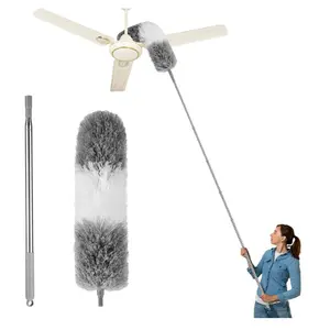 Dusters for Cleaning,Feather Duster with Extension Pole,Ceiling Fan Cleaner Duster,Long Duster Extended Handle,Blind Cleaner Dusting
