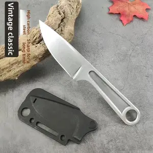 Forging High Quality Fixed Blade Knife Portable Outdoor Camping Hiking Knives with K Sheath, Great Meat Cutlery