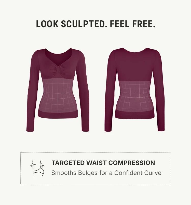 FeelinGirl Long Sleeve Seamless Underwear Womenswear Tops long-sleeved top Springtok Shapewear Fits Everyday SpringStatements FeelinGirl Long Sleeve Seamless Underwear Womenswear Tops long-sleeved top Springtok Shapewear Fits Everyday SpringStatements