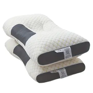 【Home Essentials】UFIST 2 Pack Neck Support Pillow, Breathable Fabric, Ergonomic Design for Back & Side Sleepers, Perfectly Fit Cervical Vertebrae, Promote Deep Sleep, Release Pressure