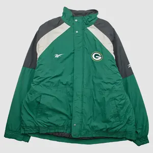 Green Bay Packers Reebok 90s Full Zip Jacket - Green - XL