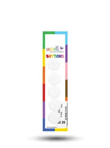 Sewing Buttons – 24L (15mm / 0.6 inches) with 4 Holes – Perfect for Shirts, Cardigans & Children’s Clothing, 12-Pack