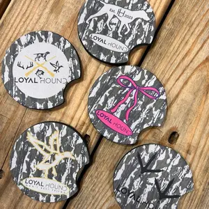 Loyal Hound Camo Car Coaster - Classic Design for Your Vehicle