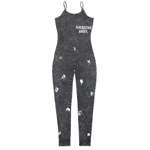 Renae Black Painted Jumpsuit