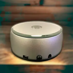 Multi-Color Rotating Lightbase - Changes to Multiple Light Color Settings & Patterns, Power Adapter Included, 3 AA Batteries Not Included