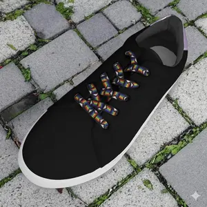 Daniel Quasar Progress Pride Flag Shoe Laces (1 Pair) – LGBTQ Progress Pride Shoelaces for Sneakers, Rainbow Pride Flag Laces with Inclusive Trans & BIPOC Colors, Pride Month Accessories for Festivals, Parades, and Everyday Wear