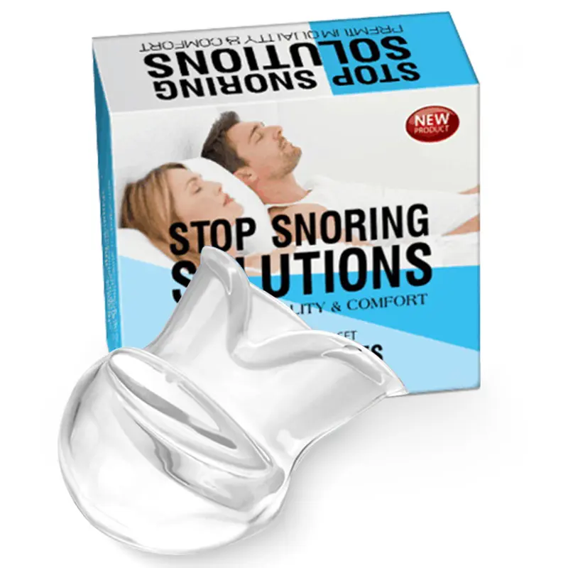 2pc New Snoring Device Tongue Cover Silicone Snoring Device Anti-snoring Respirator Sleep Device Snoring Device Snoring Device Transparent