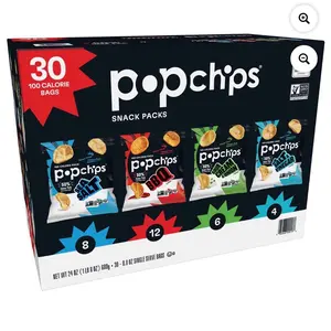 Popchips Variety Pack Chips, 0.8 oz., 30 pk