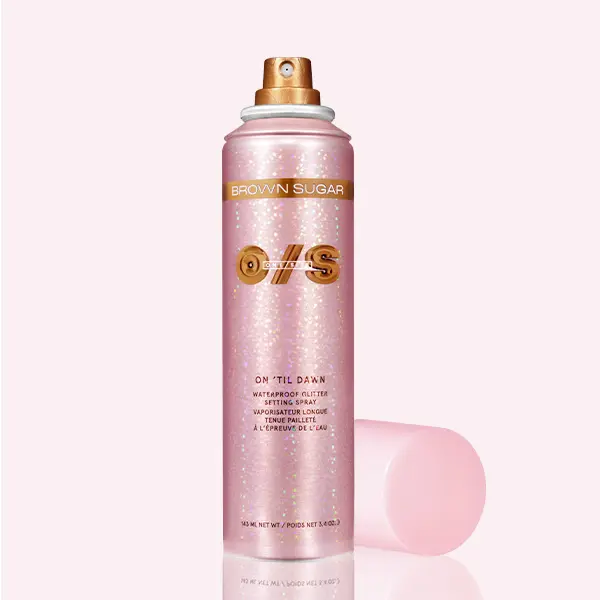 On ‘Til Dawn Brown Sugar Waterproof Glitter Setting Spray