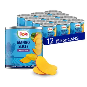 Mango Slices in Syrup Dole Canned Rich Source Vitamin C 15.5 oz Cans 12