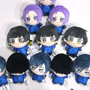 New Anime Blue Lock Vol.9 Rin Itou Bachira Meguru Cosplay Plush Doll Fluffy Maumet Pendant Puppet Keychain Keyring Gifts Toy