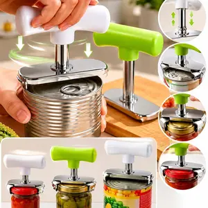 2 Pack Stainless Steel Jar Opener for Weak Hands White and Green Multi Function Bottle Lid Remover Kitchen Gadget for Mason Jars