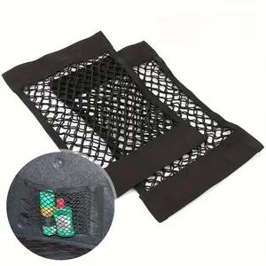 Heavy-Duty Car Trunk Organizer Set, Elastic Edge & Mesh Storage Net, Fits Suvs & Sedans, Space-Saving, Durable Design, Car Storage Bag