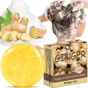 60g Ginger Fresh Plant Soap, Additive - free, Rich in Natural Ginger Ingredients, Cleans the Skin While Bringing a Refreshing Feeling, Super Considerate for Skin Care