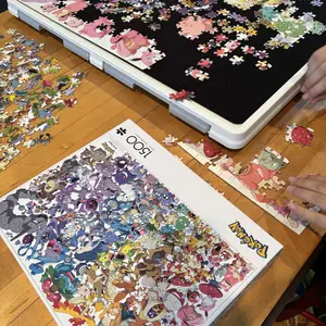 Product Review of Playboda 1000-1500 Pieces Rotating Plastic Puzzle Board with Drawers and Cover, Portable Jigsaw Puzzle Table for Adults, Lazy Susan Spinning Puzzle Boards (Patent Design) puzzle board Durable from A**5