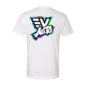 EV Auto White Grafiti T Shirt