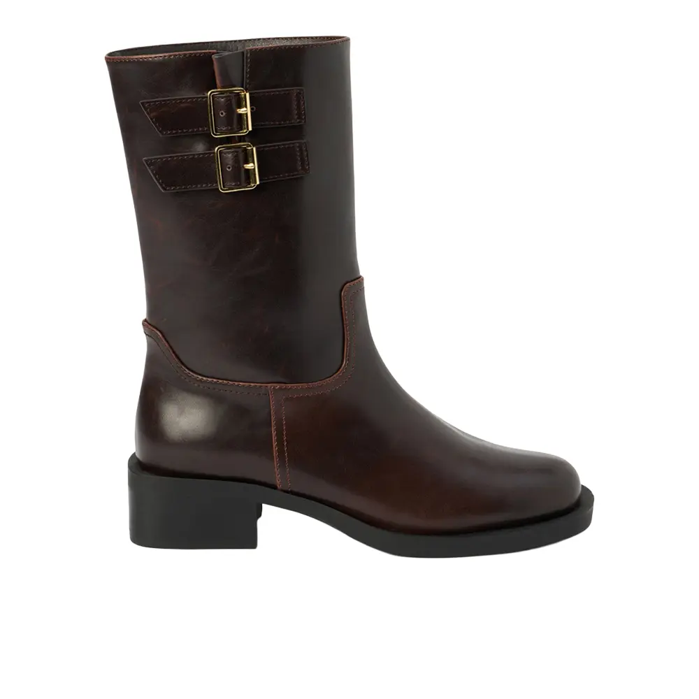 COCONUTS by Matisse Womens Basil Pull On Motorcycle Casual Boots Mid Calf Low Heel 1-2" - Brown COCONUTS by Matisse Womens Basil Pull On Motorcycle Casual Boots Mid Calf Low Heel 1-2" - Brown