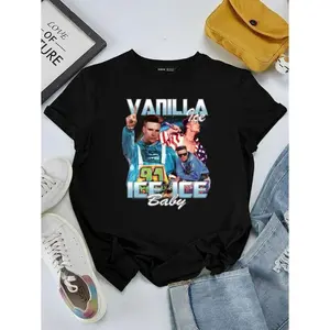 Vanilla Ice To The Extreme Hip Hop Rapper 90s Retro Unisex Tee 45753, for men & women, up to size 5XL