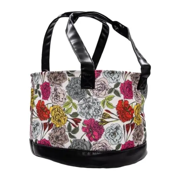 Fluffy Layers by RentACoop Egg Collecting Bag - Floral Pop