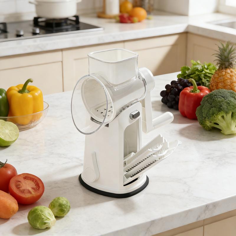 Hiatuses Effortless Meal Prep Pro  5-Blade Vegetable Chopper with Strong Suction Base & Built-In Storage. Chop, Slice, Dice for Salads, Stir-Fry in Seconds Vegetable Chopper with 5 Blades Strong Suction Cup Base  Stir-Fries Coleslaw Meal Prepping