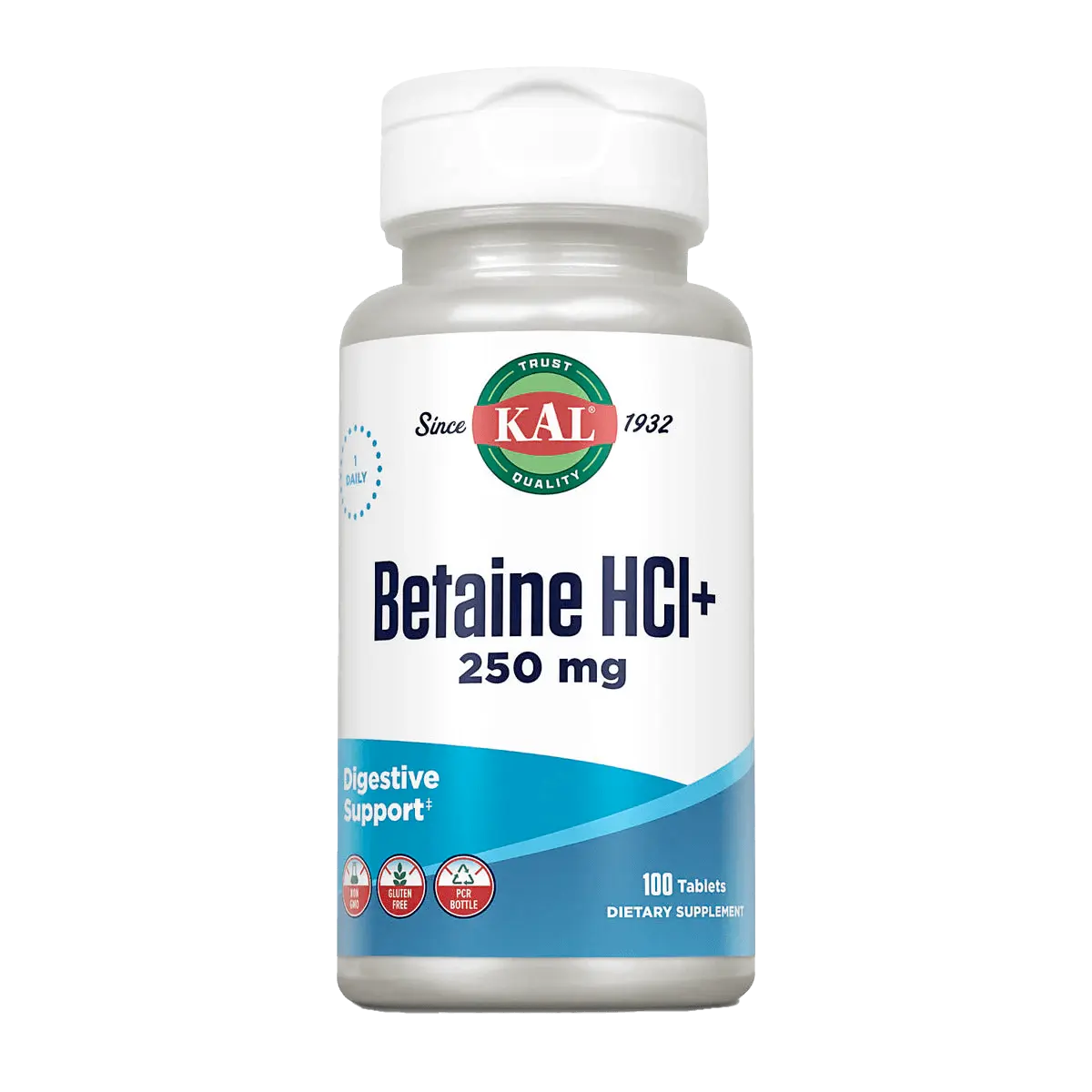 Betaine HCl+ Tablets 250 mg - 100ct