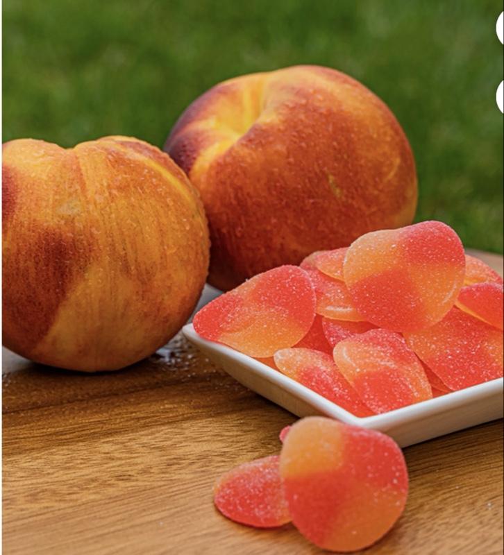2 Pack HARIBO Peaches Gummies Fruity Peach Flavor Gummy Candy, 8 oz, Share Size Bag