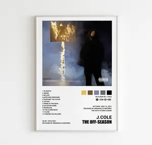 J Cole Poster, The Off Season Album Poster