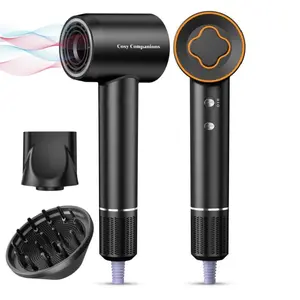 TOPSW Hair Dryer, 150000 RPM High-Speed Brushless Motor Professional Negative lonic Blow Dryer for Fast Drying, Low Noise Thermo-Control Hair Dryer with Diffuser and Nozzle, Ideal Gift for Women and Man