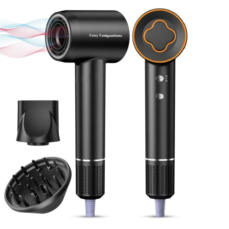 TOPSW Hair Dryer, 150000 RPM High-Speed Brushless Motor Professional Negative lonic Blow Dryer for Fast Drying, Low Noise Thermo-Control Hair Dryer with Diffuser and Nozzle, Ideal Gift for Women and Man